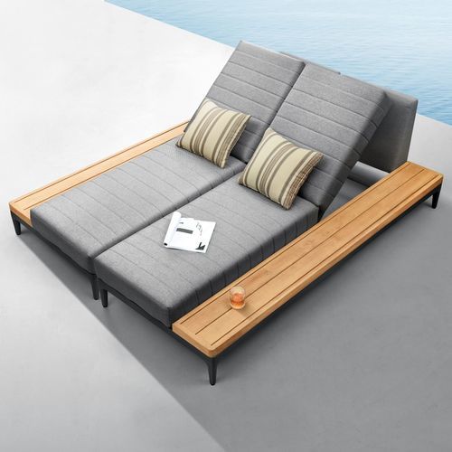 Bain de soleil contemporain - SIRA - Higold - en tissu / en aluminium / 1 place