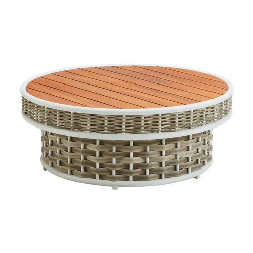 Table basse contemporaine - SHENZHOU X - Higold - en teck / avec piètement en aluminium / avec piètement en osier