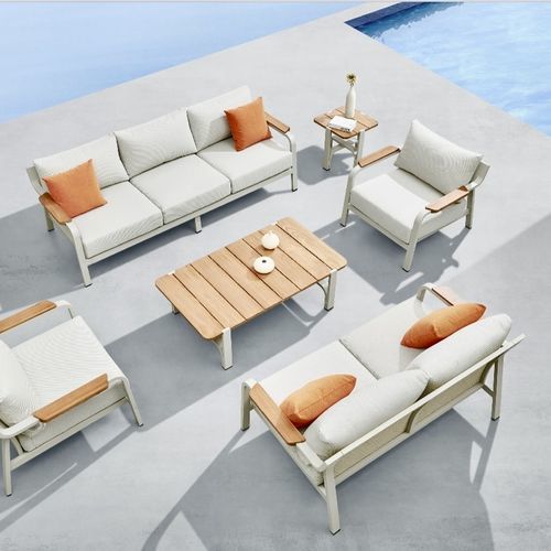 Canapé contemporain - VISCONTI - Higold - d'extérieur / en Sunbrella® / avec accoudoirs