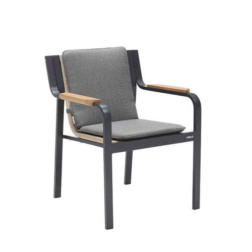 Chaise de salle à manger contemporaine - VISCONTI - Higold - d'extérieur / en Sunbrella® / en teck