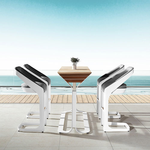 Chaise de bar contemporaine - ONDA - Higold - d'extérieur / en Sunbrella® / avec piètement en aluminium