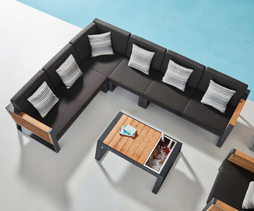 Canapé modulable - NEW YORK - Higold - d'angle / contemporain / d'extérieur