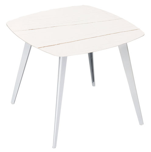 Table à manger contemporaine - HESTIA - Higold - en céramique / avec piètement en aluminium / carrée