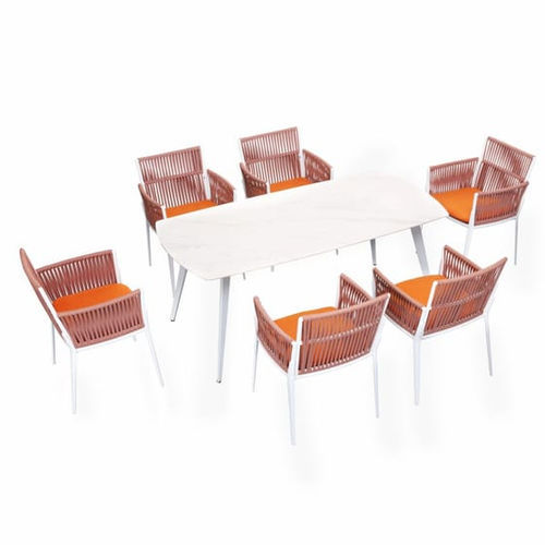 Ensemble table et chaises contemporain - HESTIA - Higold - d'extérieur / en Sunbrella® / en aluminium
