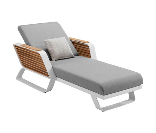Bain de soleil contemporain - WING - Higold - en Sunbrella® / en aluminium / dossier ajustable