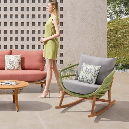Fauteuil contemporain - VASCA - Higold - en Sunbrella® / en aluminium / en corde