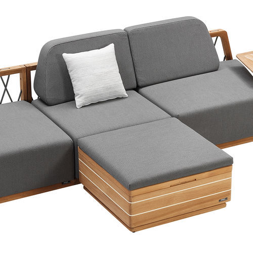 Repose-pied contemporain - ARMONIA - Higold - en Sunbrella® / en bois / d'extérieur