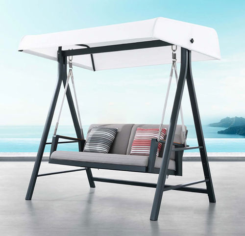 Balancelle de jardin en Sunbrella® - EMOTI - Higold - en aluminium / autoportante / avec coussin amovible