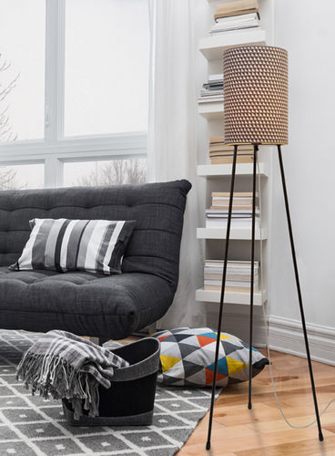 Lampe sur pied - JANA P - Luxcambra - en tissu / contemporaine / d'intérieur