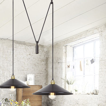 Suspension - HARLEM PULLEY - Luxcambra - en métal / contemporaine / d'intérieur