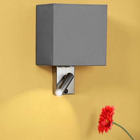 Applique murale contemporaine - CUB  - Luxcambra - d'intérieur / en nickel / en coton