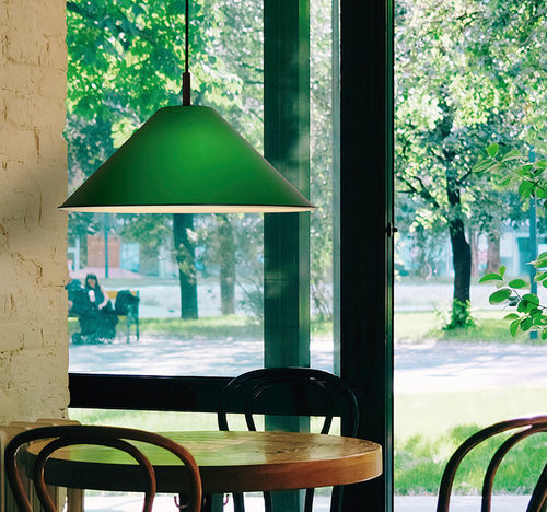 Lampe suspendue - CONICA - Luxcambra - en méthacrylate / en aluminium anodisé / en opale