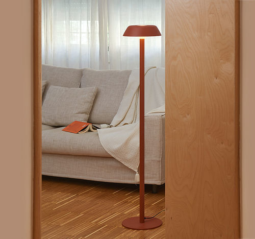 Lampe sur pied - SARRIA P - Luxcambra - de sol / en verre / en tissu