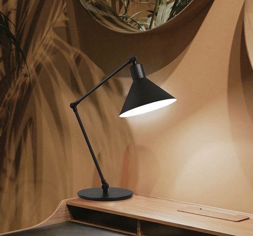 Lampe de table - CAPUCHINA S - Luxcambra - de bureau / en nickel / contemporaine