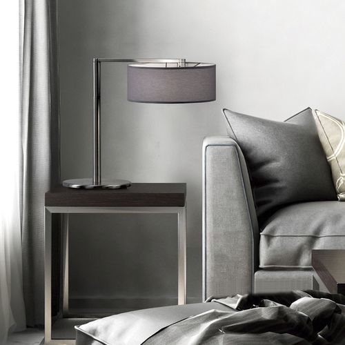 Lampe de table - MATRIX S - Luxcambra - en nickel / en soie / contemporaine