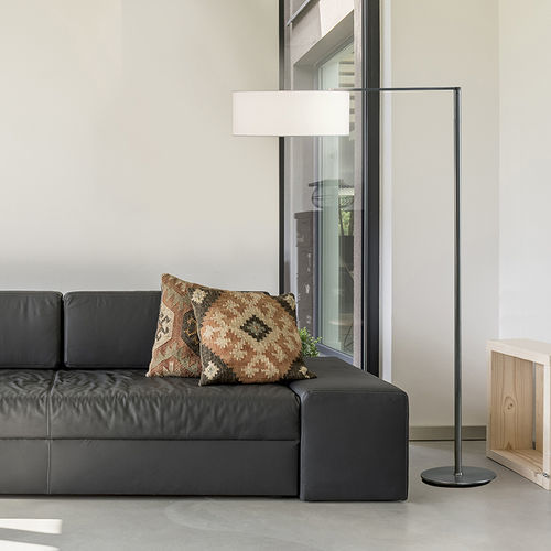 Lampe sur pied - MATRIX P - Luxcambra - en nickel / en soie / contemporaine