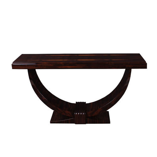 Console Art Déco - KS007 - Cygal Art Deco GmbH & Co. KG - en ziricote / avec piètement en bois / rectangulaire