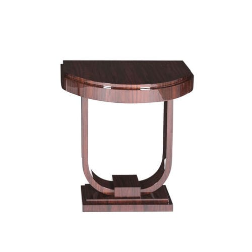 Console Art Déco - KS035 - Cygal Art Deco GmbH & Co. KG - en ébène de macassar / avec piètement en ébène de macassar / en forme de D
