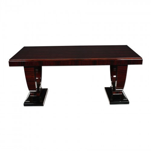 Bureau sur pied - D025 - Cygal Art Deco GmbH & Co. KG - Art Déco / en ébène de macassar / en bois verni brillant