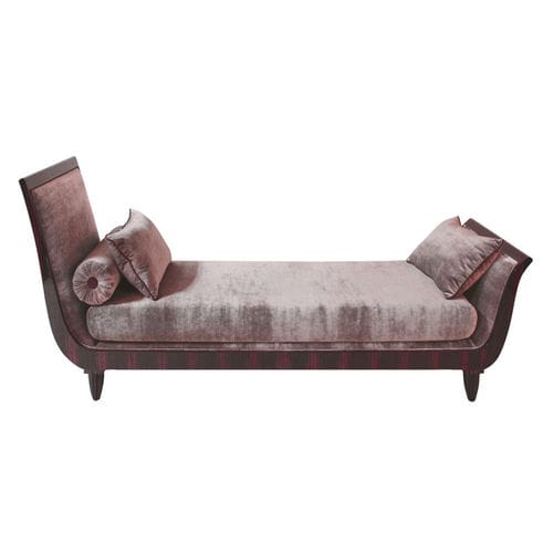 Méridienne Art Déco - SF124L - Cygal Art Deco GmbH & Co. KG - en tissu / en cuir / en bois massif