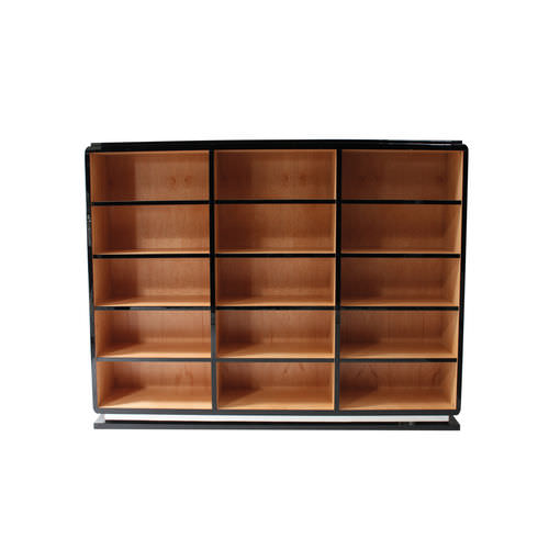 Étagère Art Déco - SA056 - Cygal Art Deco GmbH & Co. KG - en hêtre / en ébène de macassar / en acier inoxydable