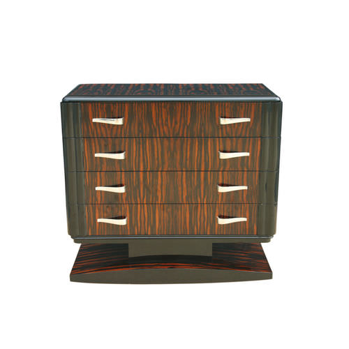 Commode Art Déco - K005 - Cygal Art Deco GmbH & Co. KG - en bois verni brillant / en ébène de macassar / rectangulaire