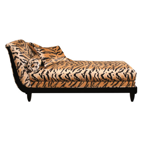 Méridienne Art Déco - SF132 - Cygal Art Deco GmbH & Co. KG - en tissu / en cuir / en bois massif