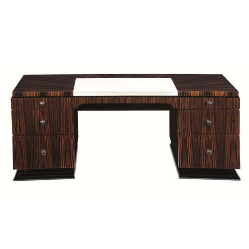 Bureau sur pied - D030 - Cygal Art Deco GmbH & Co. KG - Art Déco / en ébène de macassar / en cuir