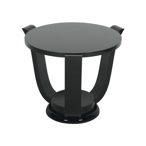Table d'appoint Art Déco - BS060 - Cygal Art Deco GmbH & Co. KG - en bois laqué / en bois verni brillant / avec piètement en bois vernis