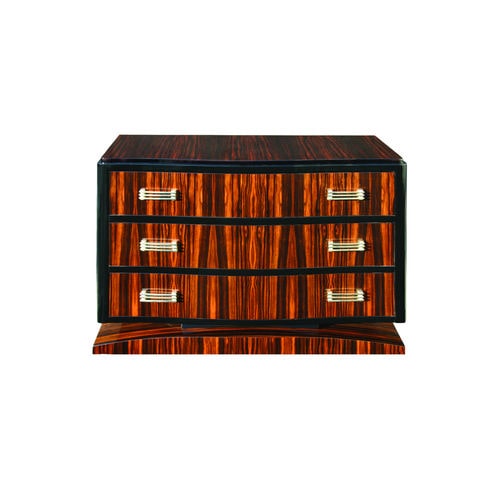 Commode Art Déco - K004 - Cygal Art Deco GmbH & Co. KG - en bois verni brillant / en ébène de macassar / rectangulaire