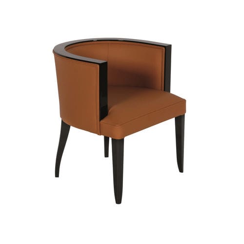 Fauteuil Art Déco - ST030 - Cygal Art Deco GmbH & Co. KG - en tissu / en cuir / en noyer