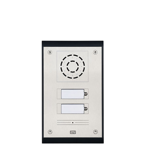 Platine de rue en inox - 2N IP UNI - 2N TELEKOMUNIKACE - d'extérieur / d'intérieur / sans caméra