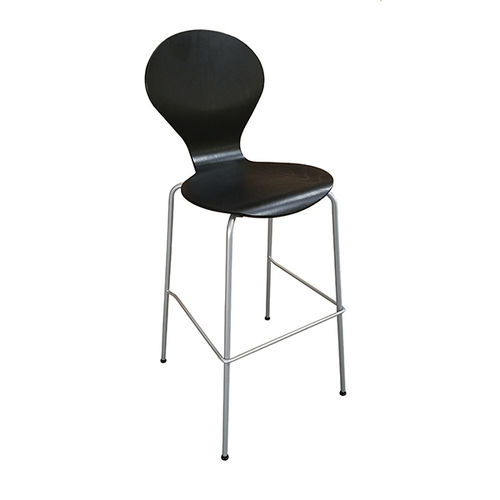 Chaise de bar design scandinave - RONDO - Danerka - d'intérieur / en bois / en acier