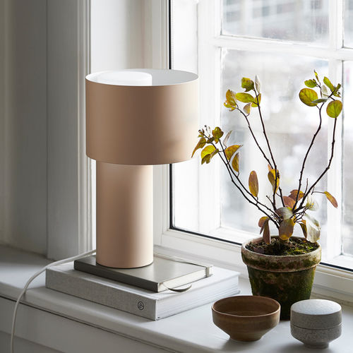 Lampe de table - TANGENT - WOUD - en acier / en verre / contemporaine