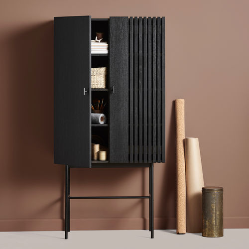 Buffet sur pieds hauts - ARRAY - WOUD - contemporain / en bois / en métal