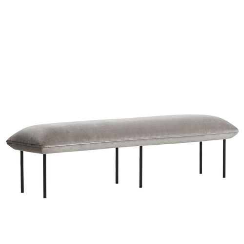Banquette contemporaine - NAKKI - WOUD - en tissu / bleue