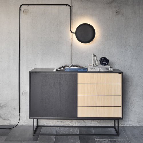 Buffet contemporain - VIRKA  - WOUD - en chêne / en noyer / plaqué bois