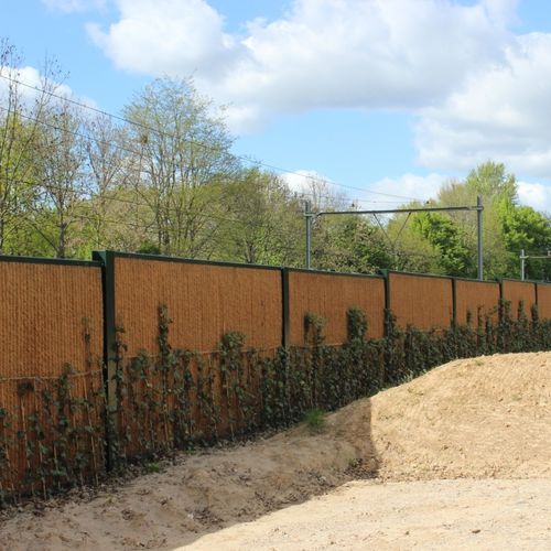 Mur anti-bruit avec panneau modulaire - KOKOWALL HA-MINWOL  - Kokosystems BV - préfabriqué / en plastique / en fibre de coco