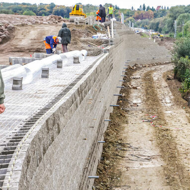 Géogrille de renfort - SECUGRID® M3 BLOCK - NAUE - pour le contrôle de l'érosion / de protection / pour mur de soutènement