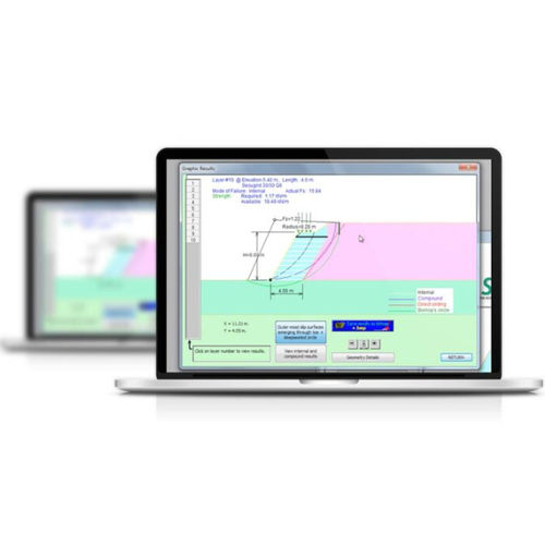Logiciel de calcul géotechnique - SECUSLOPE - NAUE - pour structures en béton