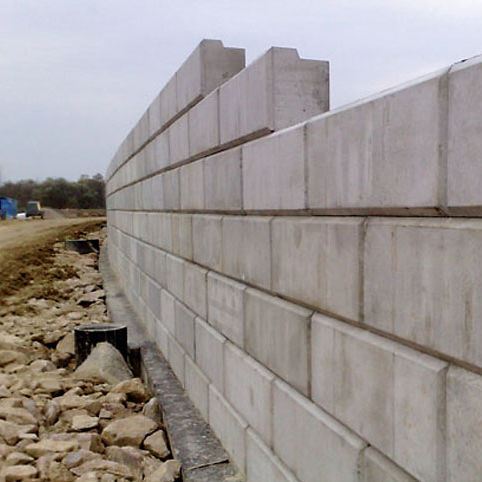 Géogrille pour le contrôle de l'érosion - SECUGRID® M3 PANEL - NAUE - de renfort / pour mur de soutènement / en béton préfabriqué