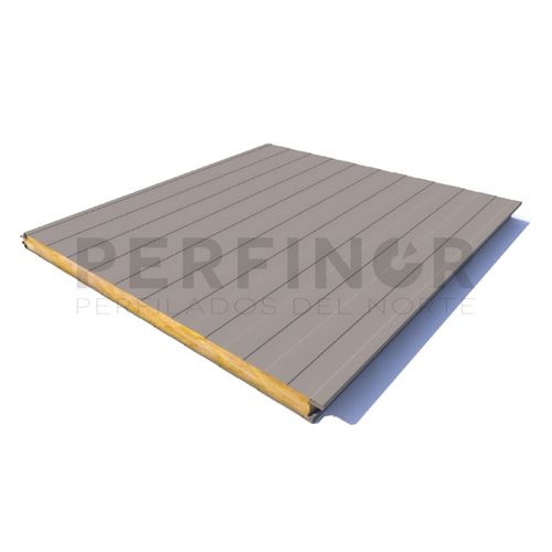 Panneau sandwich isolant pour façade - PERFINOR - face en aluminium / face en acier / âme en laine minérale