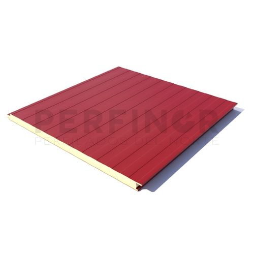 Panneau sandwich isolant pour façade - PERFINOR - face en aluminium / face en acier / âme en polyisocyanurate PIR