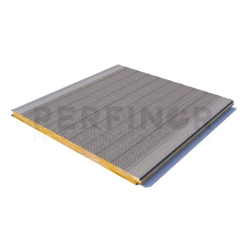 Panneau sandwich acoustique pour façade - PERFINOR - 2 faces métalliques / âme en laine minérale / Euroclasse A2-s1-d0