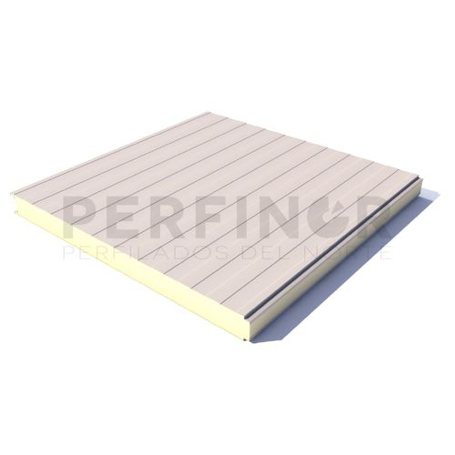 Panneau sandwich pour mur - PERFINOR - 2 faces métalliques / âme en polyisocyanurate PIR / Euroclasse B-s2