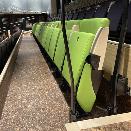 Fauteuil d'auditorium contemporain - Flex Nova - Jezet Seating - en tissu / en hêtre / en métal peint