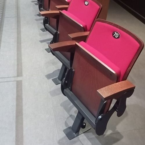 Chaise d'auditorium contemporaine - Polar Plus - Jezet Seating - d'intérieur / en tissu ignifuge / avec piètement en métal peint