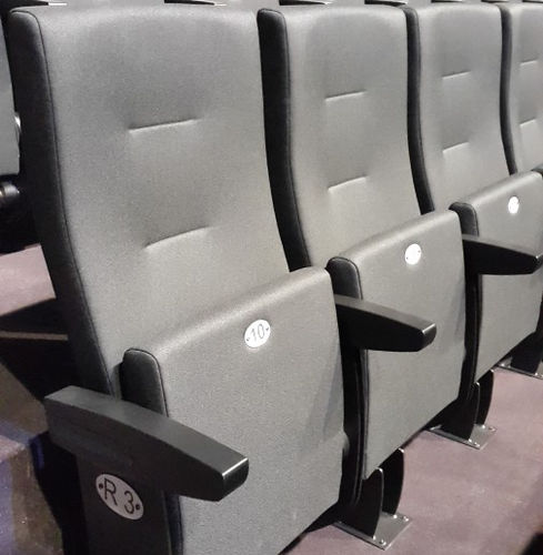 Chaise d'auditorium contemporaine - Torso - Jezet Seating - d'intérieur / en tissu ignifuge / avec piètement en métal peint