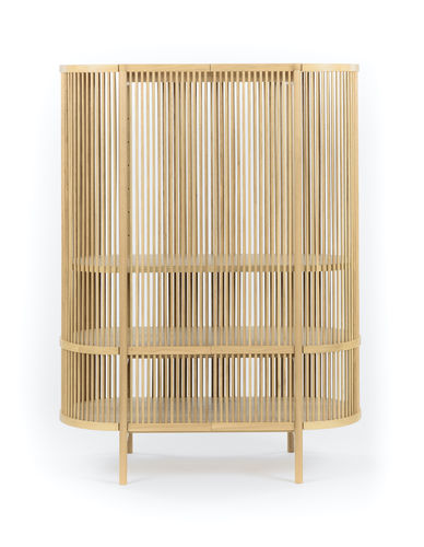 Buffet haut - Bastone Cabinet – Oak with Doors - Poiat | Furniture - contemporain / en bois laqué / en chêne