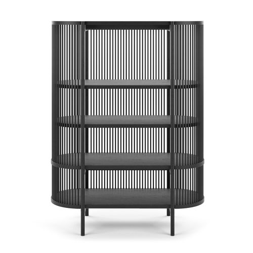 Vitrine armoire contemporaine - BASTONE - Poiat | Furniture - à poser / en chêne / en bois massif